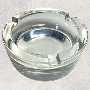 Glass Ashtray Thick Glass 3” Round